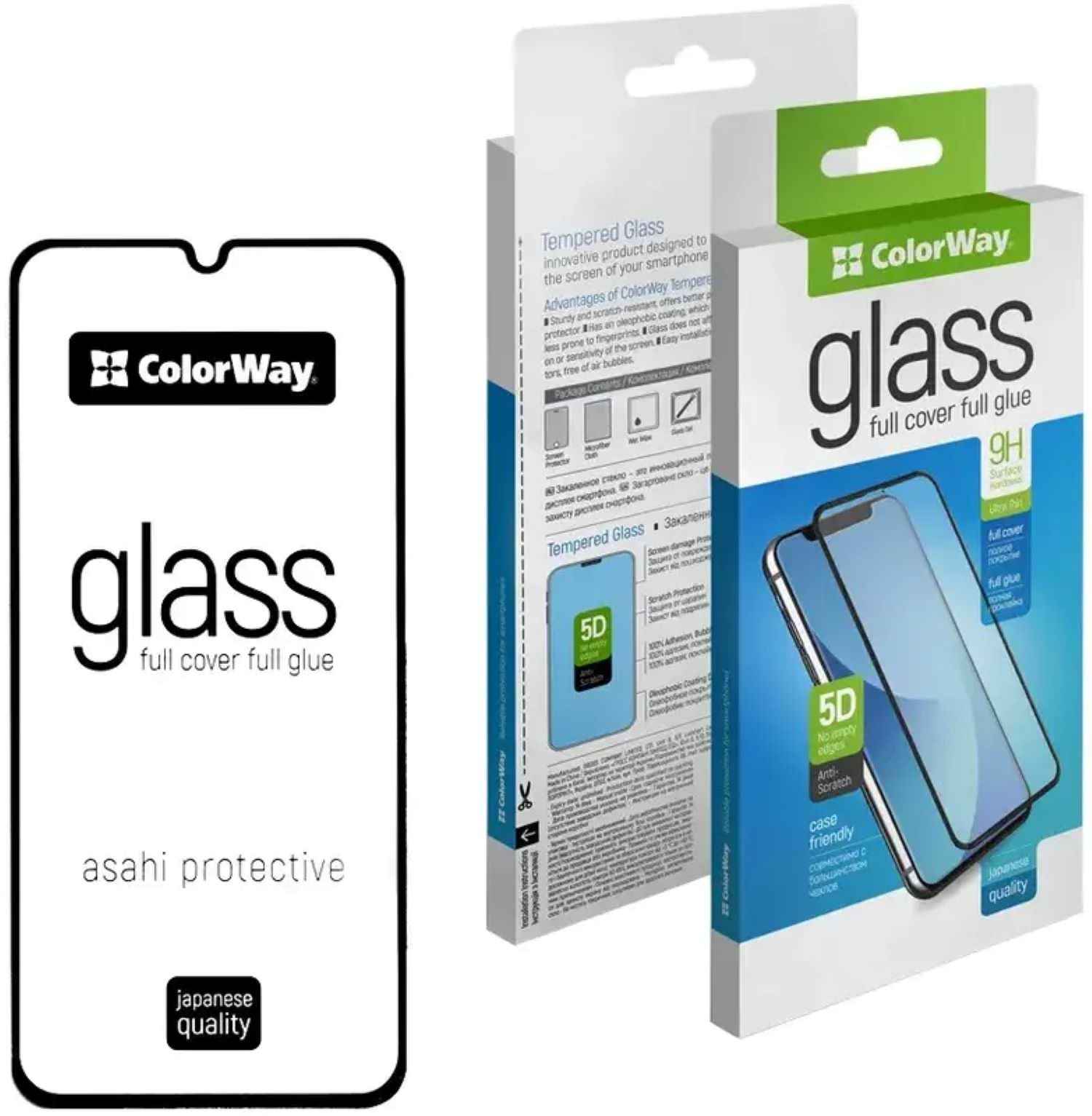 Захисне скло для смартфону Colorway 9H FC glue for Samsung Galaxy A06 Black (CW-GSFGSGA065-BK) - Фото 1
