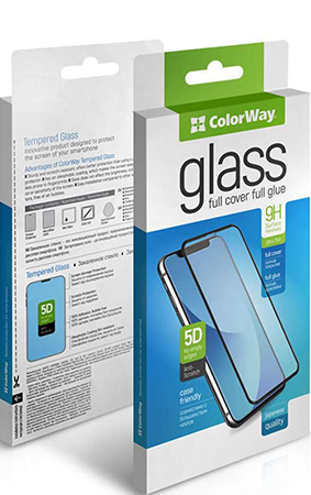 Захисне скло для смартфону Colorway 9H FC glue Xiaomi Redmi 14C Black (CW-GSFGXR14C-BK)