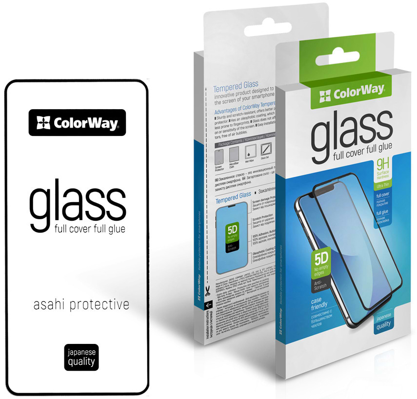 Защитное стекло для смартфона Colorway 9H FC glue for Xiaomi Redmi 15 black (CW-GSFGXR15-BK)