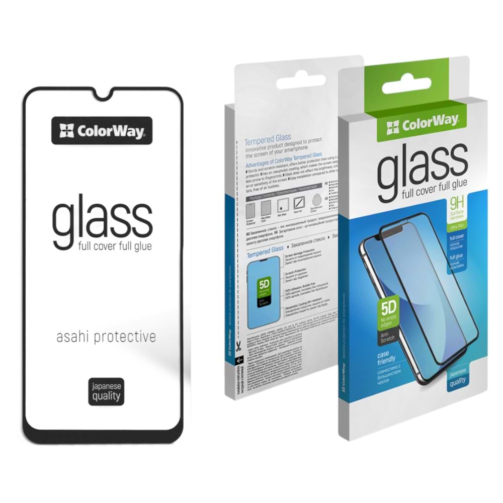 Защитное стекло для смартфона Colorway 9H FC glue for Xiaomi Redmi A5 Black (CW-GSFGXRA5-BK)