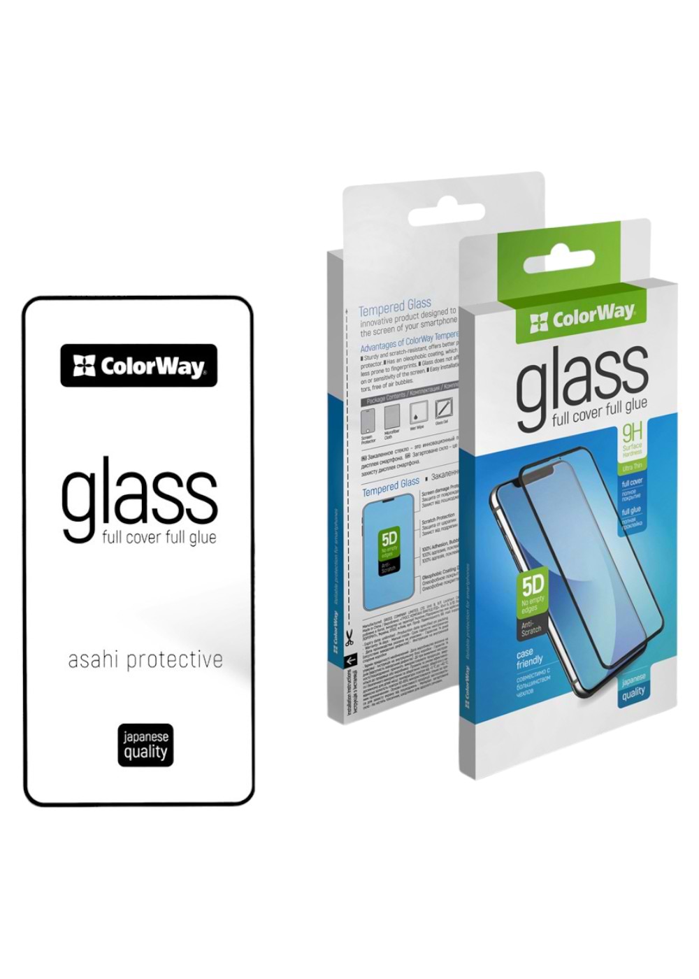 Захисне скло для смартфону Colorway 9H FC Glue Xiaomi Redmi Note 12 Pro 5G Black (CW-GSFGXRN12P5-BK) - Фото 1