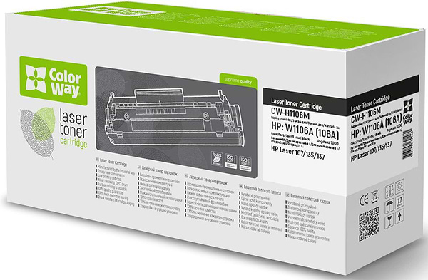 Фото - Картридж для лазерних принтерів/БФП Colorway HP (W1106A) M107/135/137 (CW-H1106M)