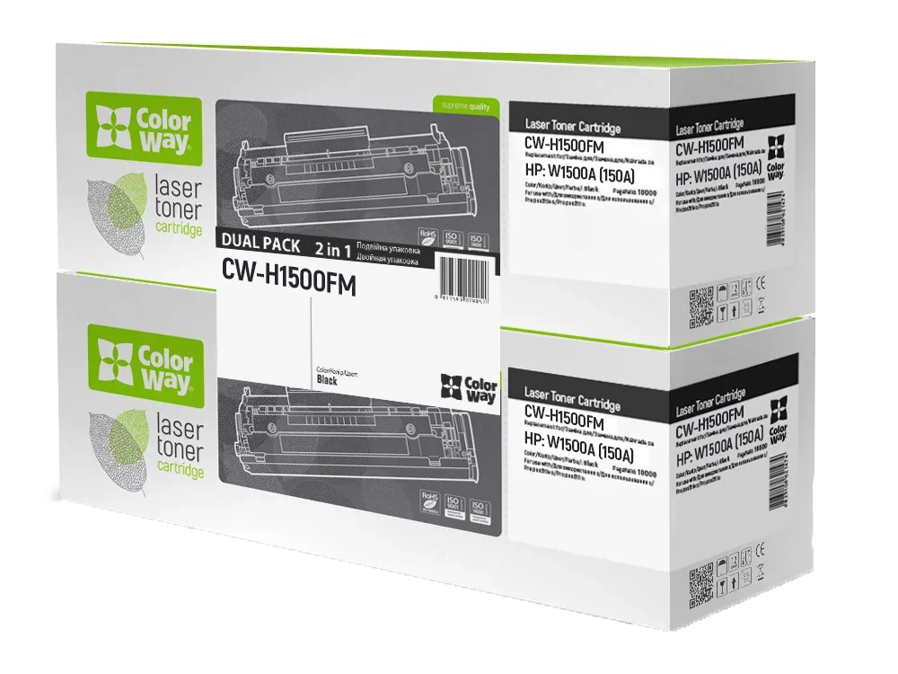 Картридж для лазерных принтеров/МФУ Colorway HP (W1500A) LJ MFP M111/M141 Dual pack (CW-H1500FM)