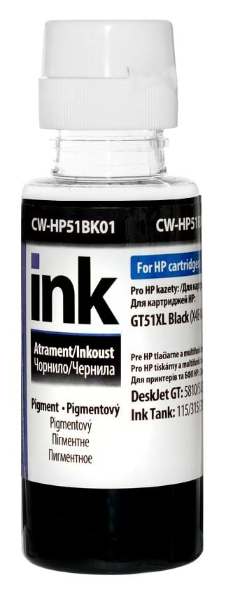 Чернила Colorway HP Ink Tank 115/315/415 Pigm. 100мл black HP51BK (CW-HP51BK01) - Фото 1