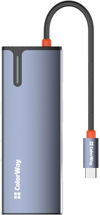Хаб USB Colorway USB-C 5-в-1 Type C PD 100W/USB3.0х3/HDMI 4К (CW-HUB01) - Фото 1