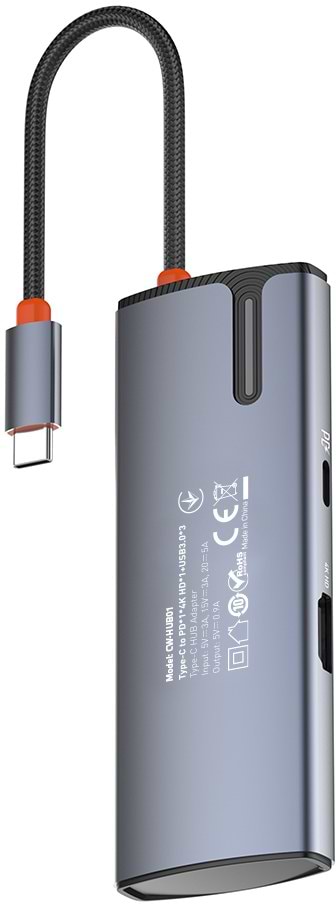 Фото - Хаб USB Colorway USB-C 5-в-1 Type C PD 100W/USB3.0х3/HDMI 4К (CW-HUB01)