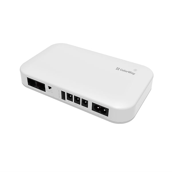 Фото - Источник бесперебойного питания Colorway UPS for router 10000mAh 21W DC 5V/9V/12V/24V (CW-PB100LI3WT)