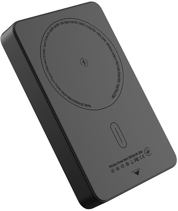 Фото - Батарея мобільна Colorway Power Bank 10 000 mAh 15W MagSafe USB-C PD 20W Black (CW-PB100LPA1BK-WPDD)