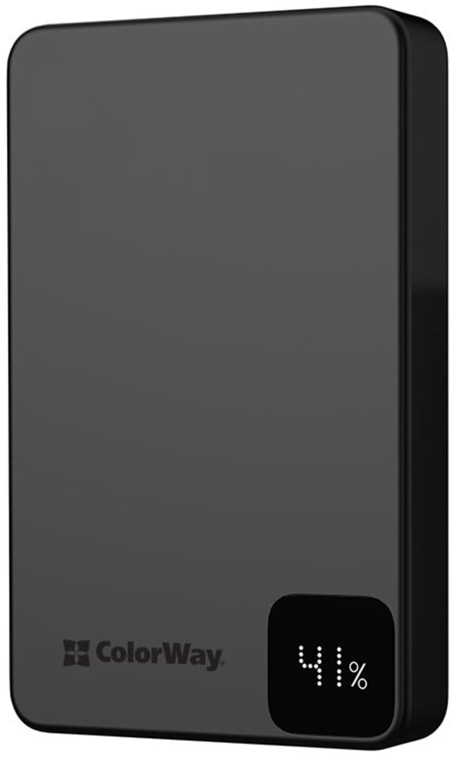 Батарея мобильная Colorway Power Bank 10 000 mAh 15W MagSafe USB-C PD 20W Black (CW-PB100LPA1BK-WPDD)