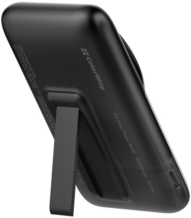Фото - Уценка - Батарея мобильная Colorway Power Bank 10000 mAh 15W MagSafe Black (CW-PB100LPA3BK-WPDD)