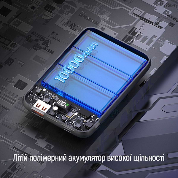 Фото - Уценка - Батарея мобильная Colorway Power Bank 10000 mAh 15W MagSafe Black (CW-PB100LPA3BK-WPDD)