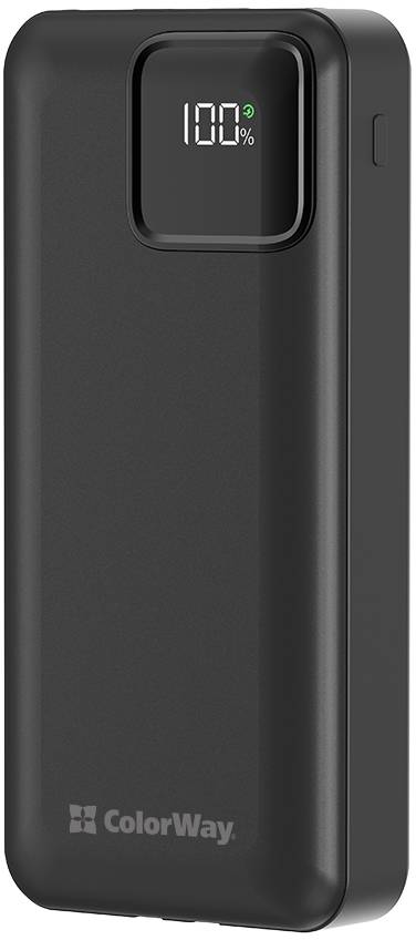 Батарея мобильная Colorway Power Bank 20000 mAh Optimal Power USB QC3.0 + USB-C PD22.5W Black (CW-PB200LPB5BK-PDD)