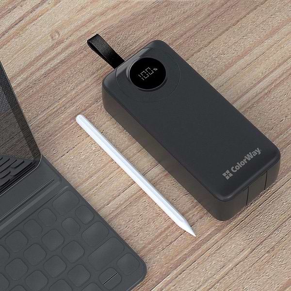 Фото - Батарея мобільна Colorway 30000 mAh EnergyPlus Black (CW-PB300LPB4BK-PDD)