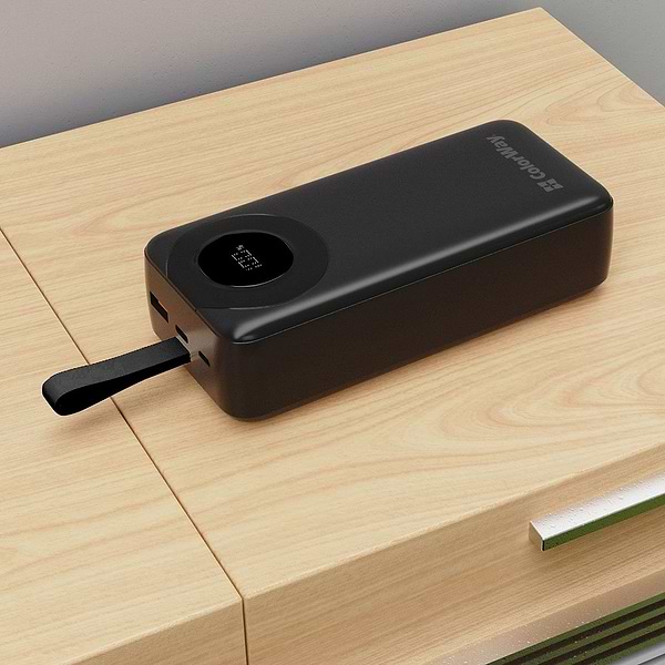 Фото - Батарея мобільна Colorway 30000 mAh EnergyPlus Black (CW-PB300LPB4BK-PDD)