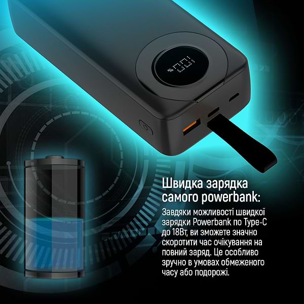 Фото - Батарея мобільна Colorway 30000 mAh EnergyPlus Black (CW-PB300LPB4BK-PDD)