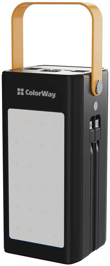 Фото - Батарея мобільна Colorway 80000 mAh LCD/Lamp USB QC3.0 + USB-C Power Delivery 22.5W Black (CW-PB800LPA8BK-PDD)