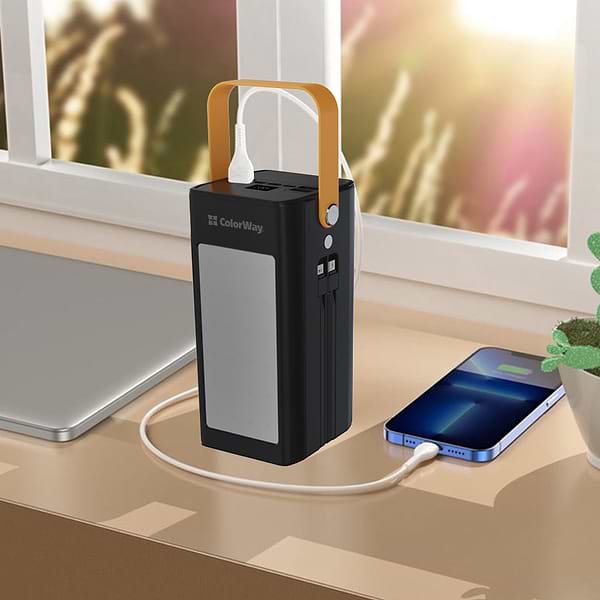 Фото - Батарея мобільна Colorway 80000 mAh LCD/Lamp USB QC3.0 + USB-C Power Delivery 22.5W Black (CW-PB800LPA8BK-PDD)