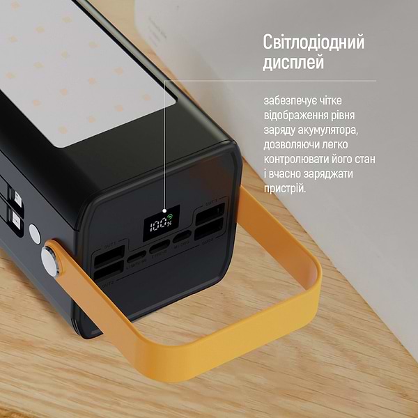 Фото - Батарея мобільна Colorway 80000 mAh LCD/Lamp USB QC3.0 + USB-C Power Delivery 22.5W Black (CW-PB800LPA8BK-PDD)