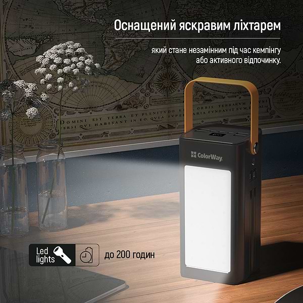 Фото - Батарея мобільна Colorway 80000 mAh LCD/Lamp USB QC3.0 + USB-C Power Delivery 22.5W Black (CW-PB800LPA8BK-PDD)