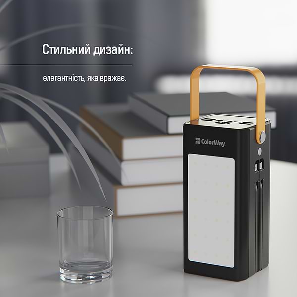 Фото - Батарея мобільна Colorway 80000 mAh LCD/Lamp USB QC3.0 + USB-C Power Delivery 22.5W Black (CW-PB800LPA8BK-PDD)