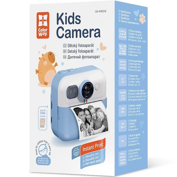Фото - Фотокамера миттєвого друку Colorway CW-PHP01B Blue