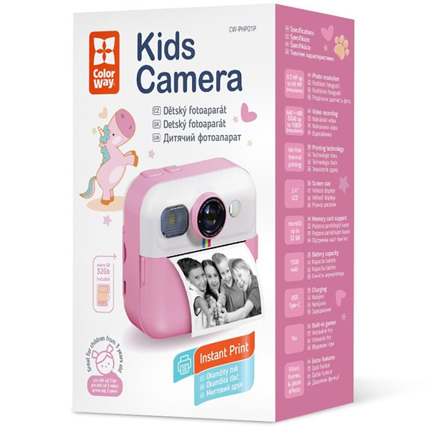 Фото - Фотокамера миттєвого друку Colorway CW-PHP01P Pink