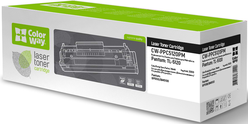 Картридж для лазерных принтеров/МФУ Colorway Pantum (TL-5120P) BP5100/BM5100 (CW-PPC5120PM)