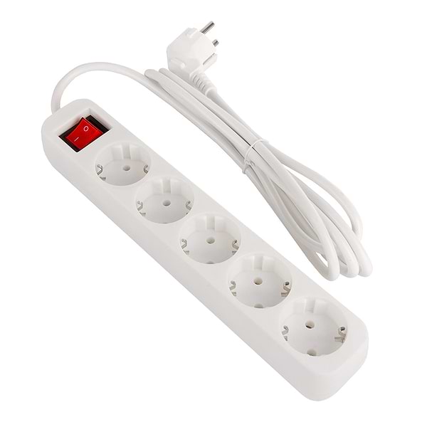 Фото - Мережевий фільтр Colorway 2m White (CW-PSEA52W)