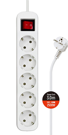 Сетевой фильтр Colorway 3m White (CW-PSEA53W) - Фото 1