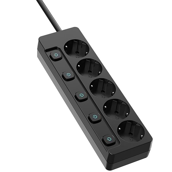 Фото - Мережевий фільтр Colorway 5 р 2 м Black (CW-PSEA52SBK)