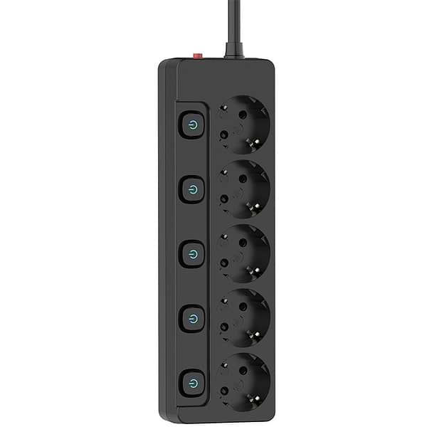 Фото - Мережевий фільтр Colorway 5 р 2 м Black (CW-PSEA52SBK)