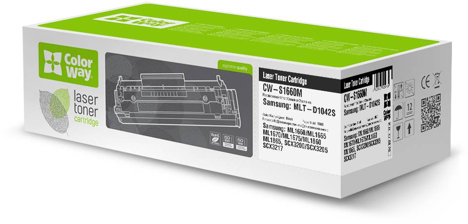Картридж для лазерних принтерів/БФП Colorway для Samsung ML-1660/1860 (MLT-D1042S) (CW-S1660M) - Фото 1