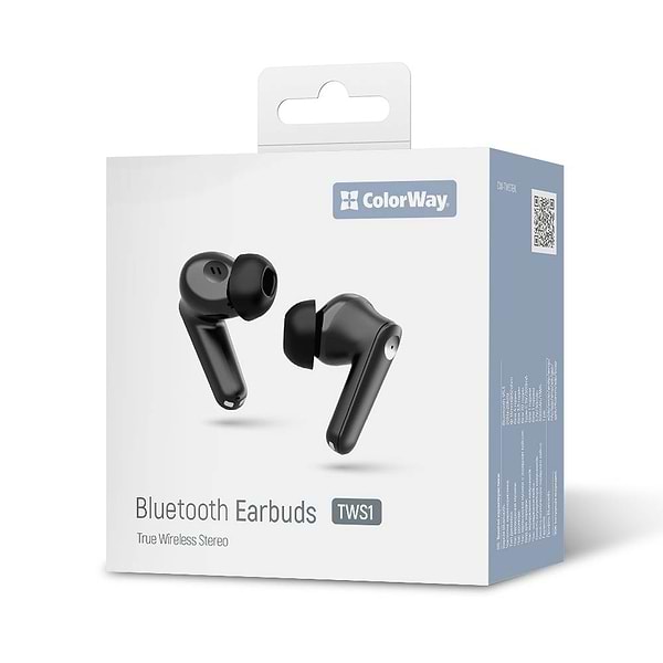 Фото - Наушники вкладыши беспроводные TWS Colorway Slim TWS-1 Earbuds Long Life (CW-TWS1BK1)