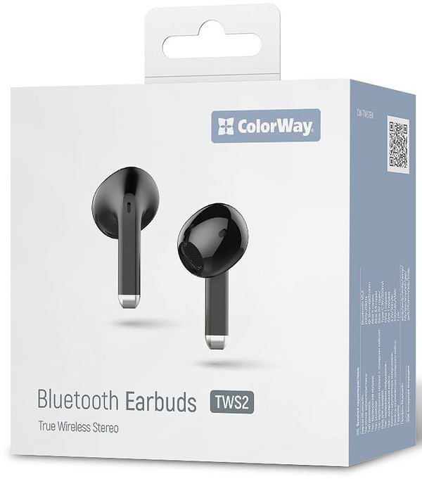 Фото - Навушники вкладиші бездротові TWS Colorway Slim TWS-2 Earbuds Black (CW-TWS2BK)