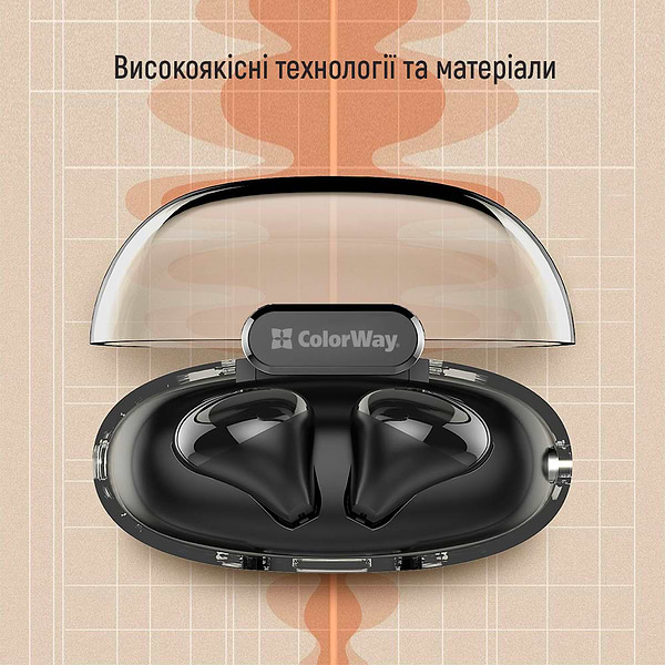 Фото - Навушники вкладиші бездротові TWS Colorway Slim TWS-2 Earbuds Black (CW-TWS2BK)