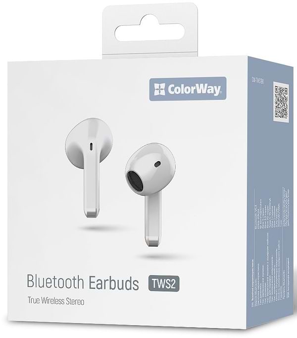 Фото - Навушники вкладиші бездротові TWS Colorway Slim TWS-2 Earbuds White (CW-TWS2WT)