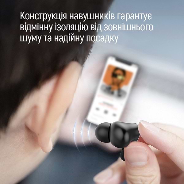 Фото - Навушники вкладиші бездротові TWS Colorway TWS-3 Earbuds Black (CW-TWS3BK)