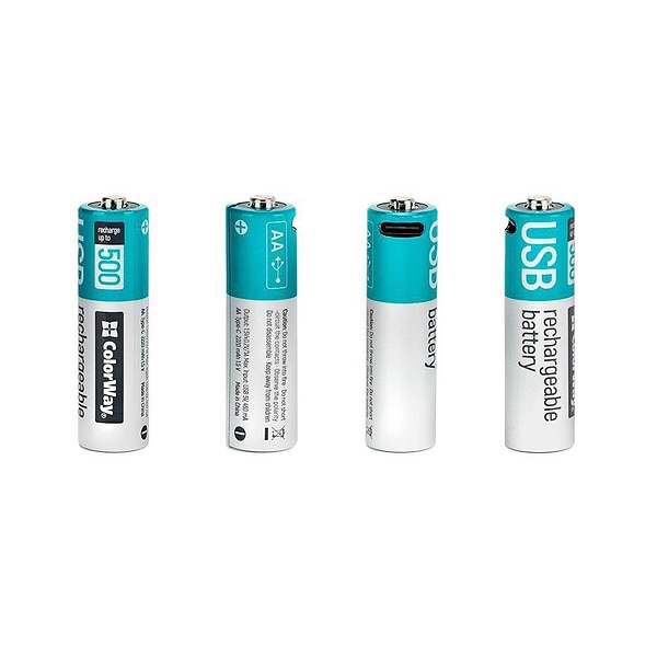 Фото - Акумулятор тип AA Colorway USB-С 2200 мАЧ 1.5В 2 шт. (CW-UBAA-10)