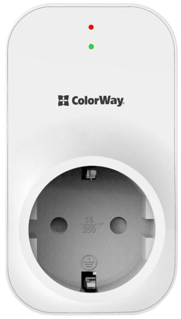 Фото - Автомат захисту від сплесків напруги Colorway 16A/3680W 165V/260V LED1 White (CW-VR16-03L)