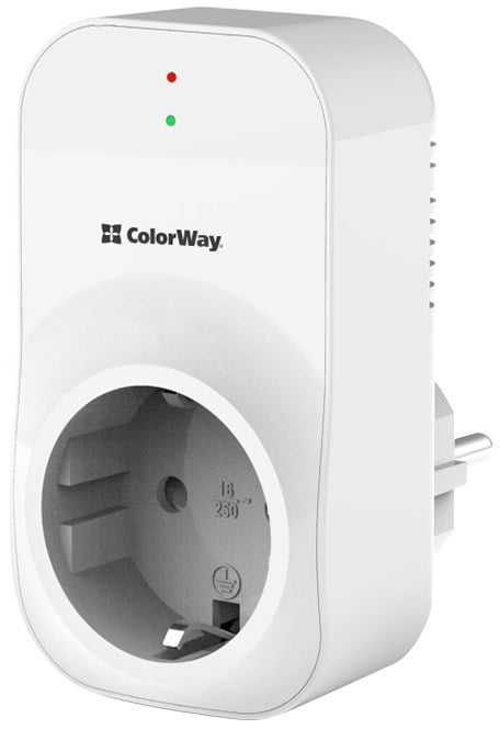Фото - Автомат захисту від сплесків напруги Colorway 16A/3680W 165V/260V LED1 White (CW-VR16-03L)