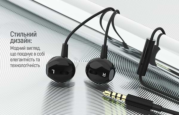 Фото - Навушники вкладиші дротові Colorway 3.5 mm Wired Earphone Blast 1 Black (CW-WD01BK)