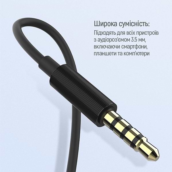 Фото - Навушники вкладиші дротові Colorway 3.5 mm Wired Earphone Blast 1 Black (CW-WD01BK)