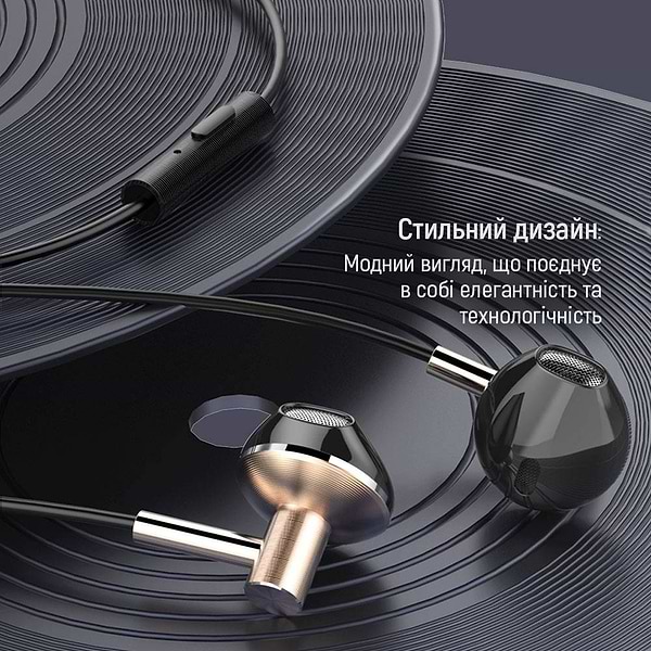 Фото - Навушники вкладиші дротові Colorway 3.5 mm Wired Earphone Blast 2 Black (CW-WD02BK)