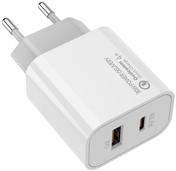 Фото - Мережевий зарядний пристрій Colorway Power Delivery Port PPS Type-C PD + USB QC3.0 White (CW-CHS037PD-WT)