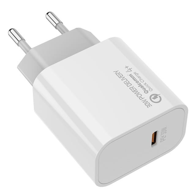 Мережевий зарядний пристрій Colorway Power Delivery Port PPS USB Type-C White (CW-CHS038PD-WT) - Фото 1