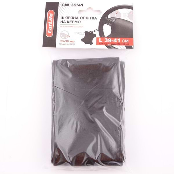 Фото - Оплетка на руль CarLife L 39-41 см (CW 39/41)