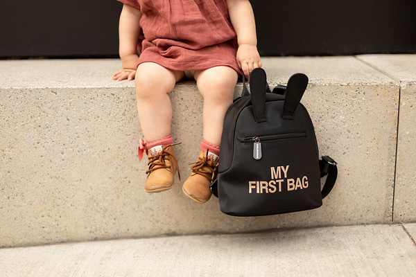 Фото - Рюкзак дитячий Childhome My First Bag Black/Gold (CWKIDBBL)