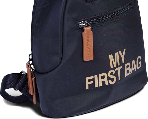 Фото - Рюкзак дитячий Childhome My First Bag Black/Gold (CWKIDBBL)