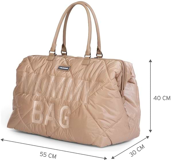 Фото - Сумка для батьків Childhome Puffered Beige (CWMBBPBE)