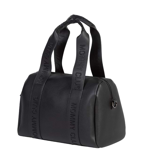 Фото - Сумка для батьків Childhome Mommy club Signature vegan leather Black (CWMCSLBL)